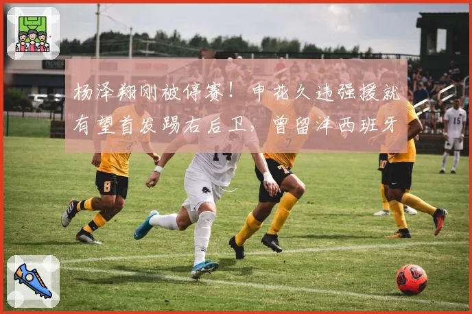 杨泽翔刚被停赛!申花久违强援就有望首发踢右后卫,曾留洋西班牙