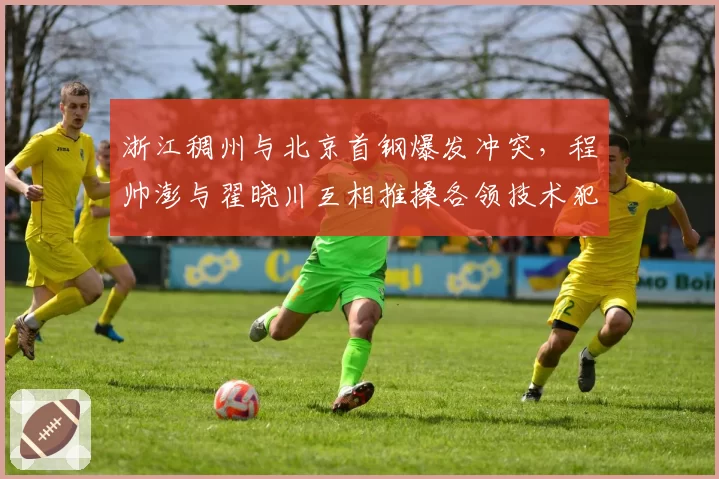浙江稠州与北京首钢爆发冲突，程帅澎与翟晓川互相推搡各领技术犯规